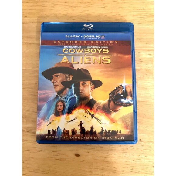 Cowboys & Aliens 2011 Blu-Ray Extended Harrison Ford Sci-Fi Western Pre-Owned - Picture 1 of 4